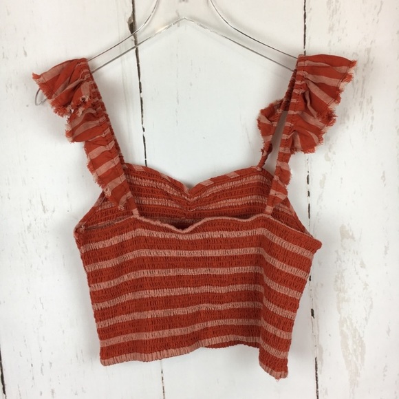 Smocked flutter sleeve tank - Picture 2 of 4